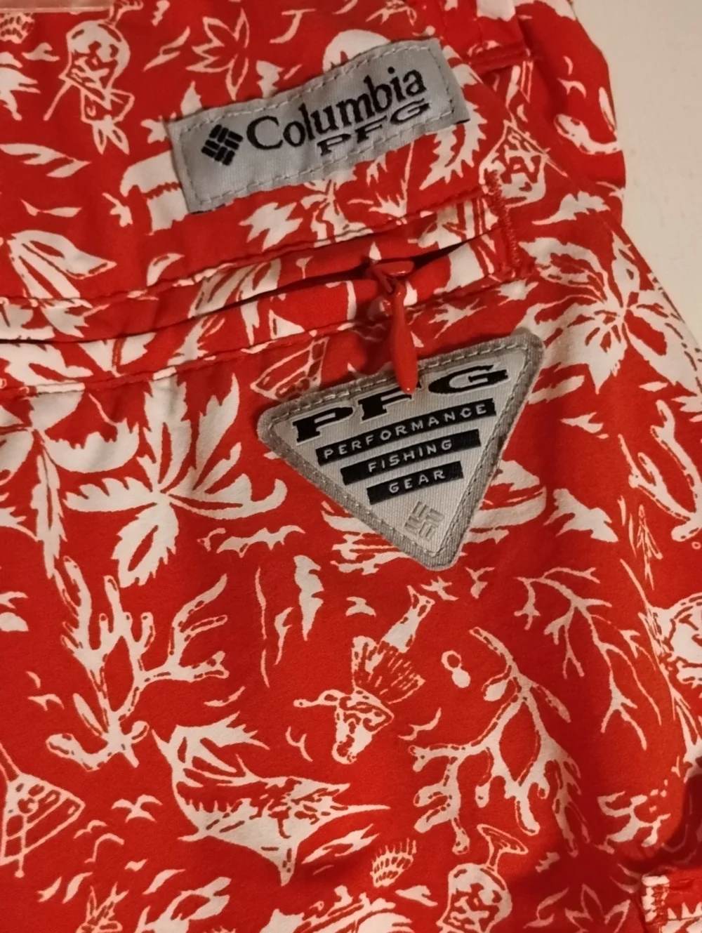 Swim Trunks PFG Columbia Tropical Print Lined